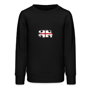 Drapeau vintage de Sardaigne - Sweat ado bio Stanley/Stella - noir - Devant - AI Model Teenager Male light (155cm)
