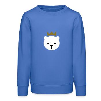 Ours de Berlin - Sweat ado bio Stanley/Stella - carolina blue - Devant - AI Model Teenager Male dark (155cm)