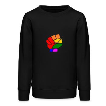 Lgbt - Teenager Organic Sweatshirt Mini Changer von Stanley/Stella - Schwarz - Vorne - AI Model Teenager Male light (155cm)