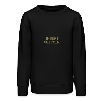 Hier Bitcoin einführen - Teenager Organic Sweatshirt Mini Changer von Stanley/Stella - Schwarz - Vorne - AI Model Teenager Male light (155cm)