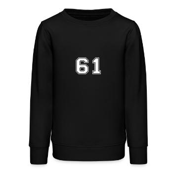 61 - Teens Organic Sweatshirt by Stanley/Stella - black - Front - AI Model Teenager Male light (155cm)