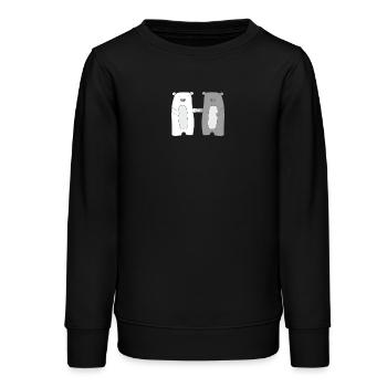 Bären - Teenager Organic Sweatshirt Mini Changer von Stanley/Stella - Schwarz - Vorne - AI Model Teenager Male light (155cm)