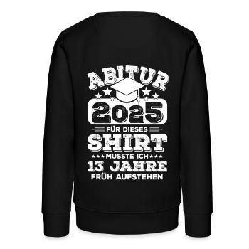 Abi 2025 Abitur Schulabschluss Prüfung Geschenk - Teenager Organic Sweatshirt Mini Changer von Stanley/Stella - Schwarz - Hinten - AI Model Teenager Male light (155cm)
