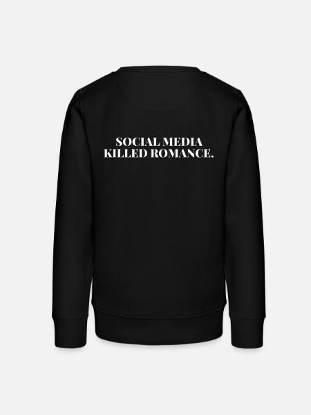 SOCIAL MEDIA KILLED ROMANCE - Teenager Organic Sweatshirt Mini Changer von Stanley/Stella - Schwarz