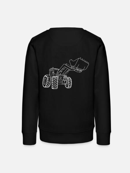 traktor - Stanley/Stella junior sweatshirt økologisk - sort