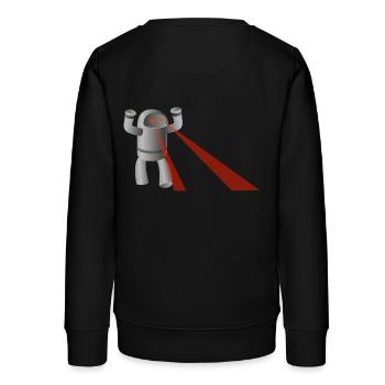 Roboter - Teenager Organic Sweatshirt Mini Changer von Stanley/Stella - Schwarz - Hinten - AI Model Teenager Male light (155cm)