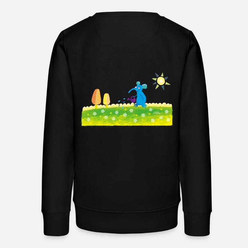 éléphant bleu - Sweat ado bio Stanley/Stella - noir