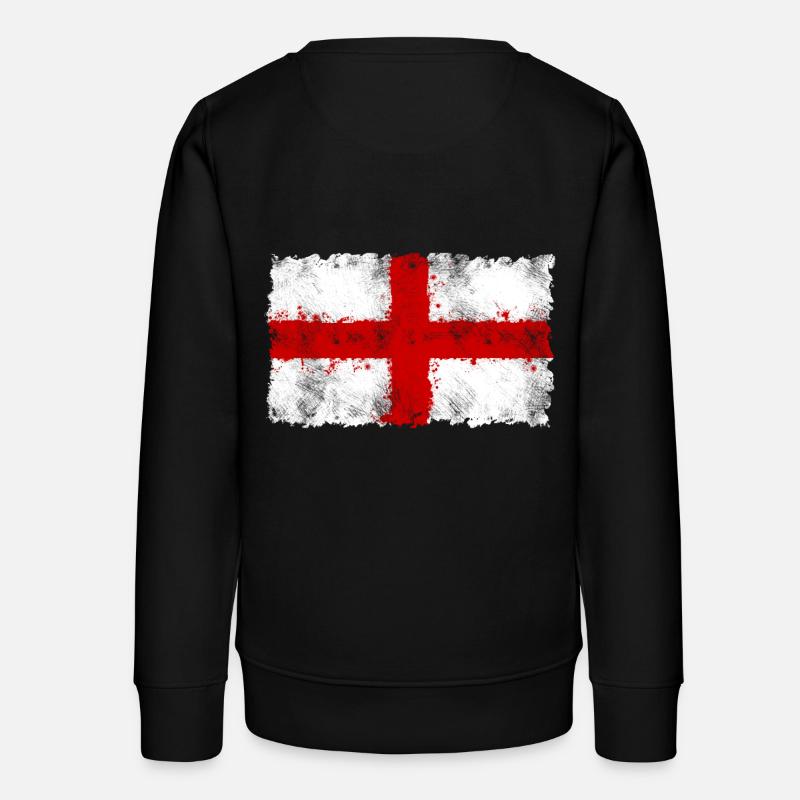 Drapeau de l'Angleterre, drapeau de l'Angleterre, Angleterre, - Sweat ado bio Stanley/Stella - noir