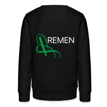 Bremen T-Shirt Souvenir Bremen Pullover - Teenager Organic Sweatshirt Mini Changer von Stanley/Stella - Schwarz - Hinten - AI Model Teenager Male light (155cm)
