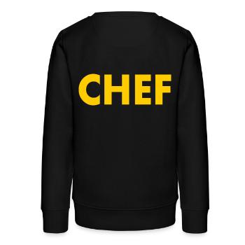 Chef - Sweat ado bio Stanley/Stella - noir - Dos - AI Model Teenager Male light (155cm)
