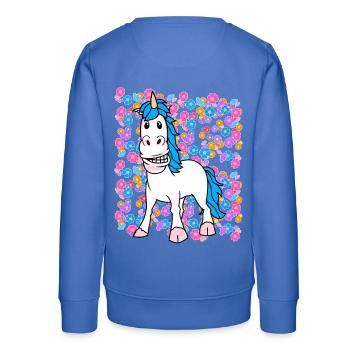 Enfants Enfant Licorne Licornes Bébé Bambins - Sweat ado bio Stanley/Stella - carolina blue - Dos - AI Model Teenager Male dark (155cm)