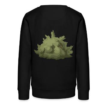 strauecher buesche shrubbery garten garden plants2 - Teenager Organic Sweatshirt Mini Changer von Stanley/Stella - Schwarz - Hinten - AI Model Teenager Male light (155cm)