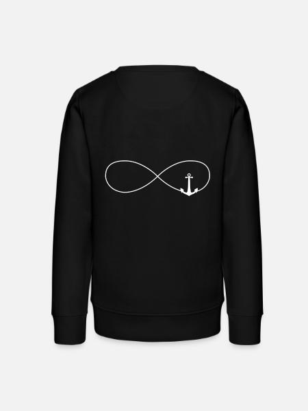 Unendlichkeitszeichen Unendlichkeit Zeichen Anker - Teenager Organic Sweatshirt Mini Changer von Stanley/Stella - Schwarz