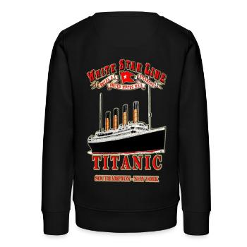 TITANISCHE SCHÖPFUNG Louis RUNEMBERG © Adagp - Teenager Organic Sweatshirt Mini Changer von Stanley/Stella - Schwarz - Hinten - AI Model Teenager Male light (155cm)