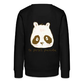 le petit panda - Teenager Organic Sweatshirt Mini Changer von Stanley/Stella - Schwarz - Hinten - AI Model Teenager Male light (155cm)