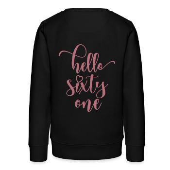 Hallo einundsiebzig süßer 71 Jahre alter Geburtstag - Teenager Organic Sweatshirt Mini Changer von Stanley/Stella - Schwarz - Hinten - AI Model Teenager Male light (155cm)