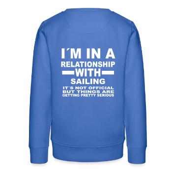 relation avec SAILING - Sweat ado bio Stanley/Stella - carolina blue - Dos - AI Model Teenager Male dark (155cm)