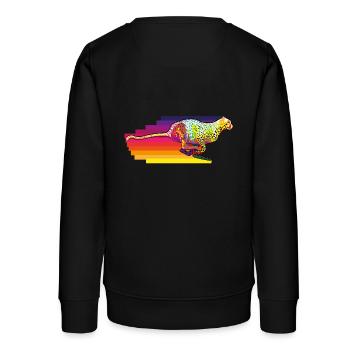 Gepart in Action - Teenager Organic Sweatshirt Mini Changer von Stanley/Stella - Schwarz - Hinten - AI Model Teenager Male light (155cm)