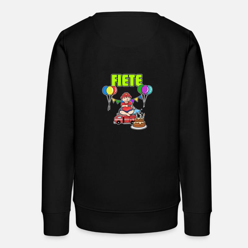 Fire Brigade Fiete gift - Teens Organic Sweatshirt by Stanley/Stella - black