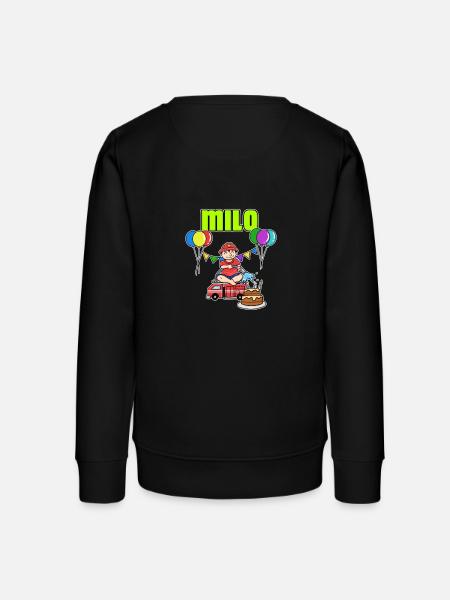 Feuerwehr Milo Geschenk - Teenager Organic Sweatshirt Mini Changer von Stanley/Stella - Schwarz