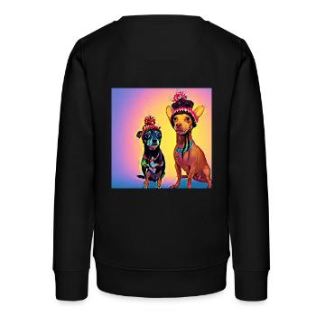 Pop Art - Sweat ado bio Stanley/Stella - noir - Dos - AI Model Teenager Male light (155cm)