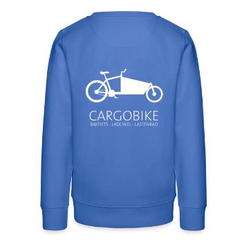 Cargobike Bakfiets Ladcykel cargo vélo - Sweat ado bio Stanley/Stella - carolina blue - Dos - AI Model Teenager Male dark (155cm)