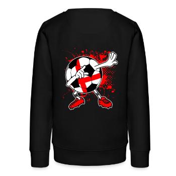 ENGLAND Fußball Nationalmannschaft WM - Teenager Organic Sweatshirt Mini Changer von Stanley/Stella - Schwarz - Hinten - AI Model Teenager Male light (155cm)