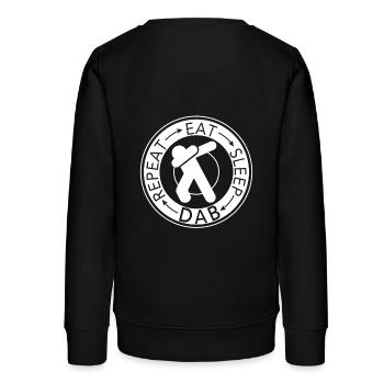 Dabbing - Teenager Organic Sweatshirt Mini Changer von Stanley/Stella - Schwarz - Hinten - AI Model Teenager Male light (155cm)