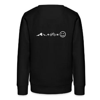 Mountainbike Repeat Biker Downhiller Smylie - Teenager Organic Sweatshirt Mini Changer von Stanley/Stella - Schwarz - Hinten - AI Model Teenager Male light (155cm)