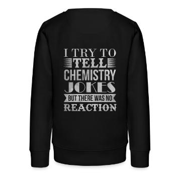 Geek Geek chimie blague science réaction drôle - Sweat ado bio Stanley/Stella - noir - Dos - AI Model Teenager Male light (155cm)