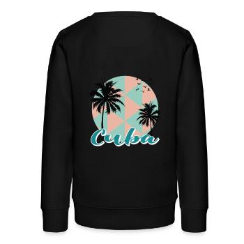 Cuba Caraïbes Croisière de vacances - Sweat ado bio Stanley/Stella - noir - Dos - AI Model Teenager Male light (155cm)