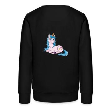 Licorne - Sweat ado bio Stanley/Stella - noir - Dos - AI Model Teenager Male light (155cm)