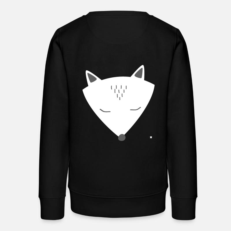 polar fox - Teens Organic Sweatshirt by Stanley/Stella - black