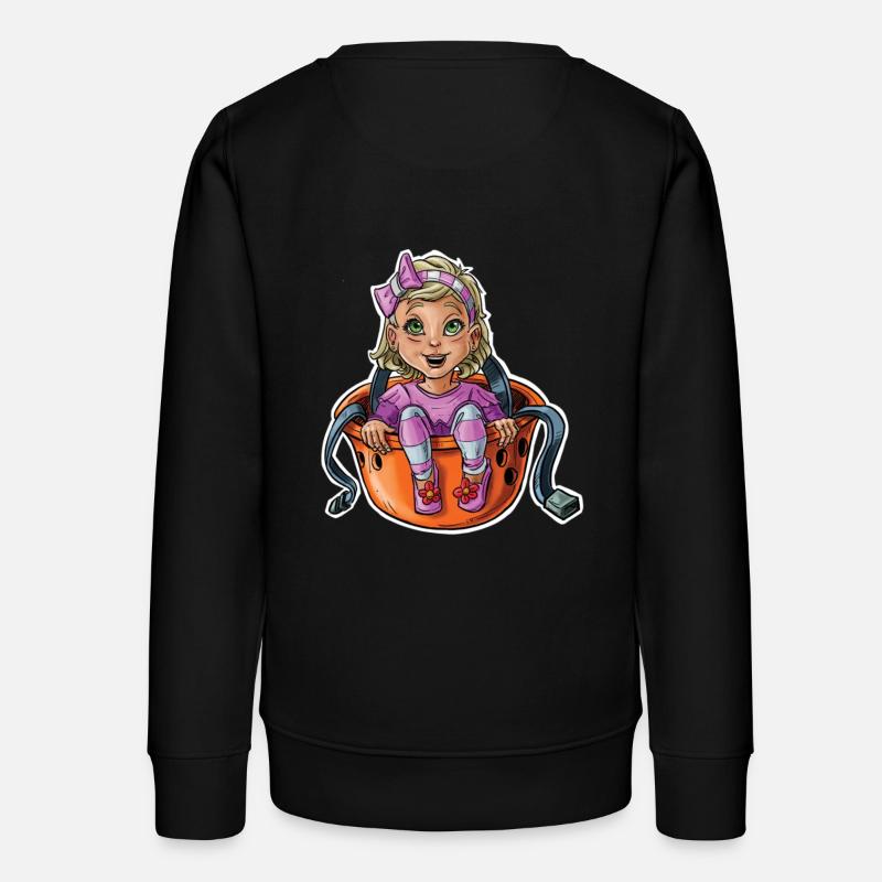 Petit bébé grimpeur 9 - Sweat ado bio Stanley/Stella - noir