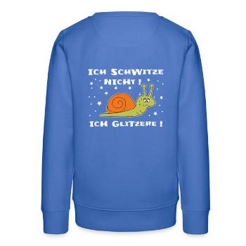 Ich schwitze nicht ich glitzere - Teenager Organic Sweatshirt Mini Changer von Stanley/Stella - carolina Blue - Hinten - AI Model Teenager Male dark (155cm)