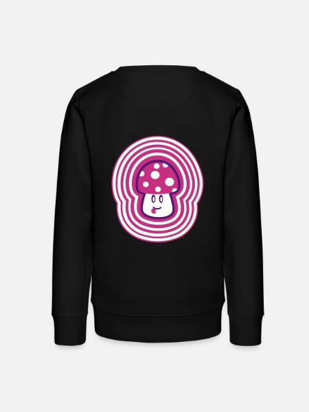 Mighty Mushroom - Teenager Organic Sweatshirt Mini Changer von Stanley/Stella - Schwarz