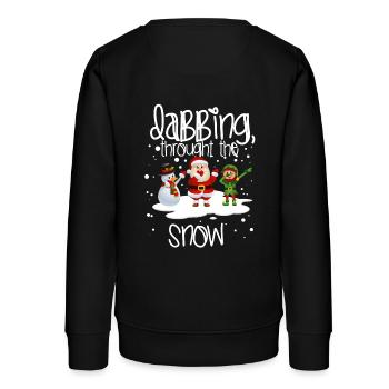 Dab Santa Geschenk Weihnachten Christmas Dabbing - Teenager Organic Sweatshirt Mini Changer von Stanley/Stella - Schwarz - Hinten - AI Model Teenager Male light (155cm)