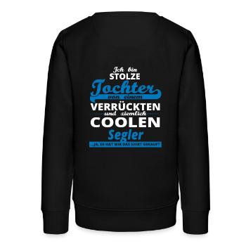 GESCHENK GEBURTSTAG STOLZE TOCHTER VON Segler - Teenager Organic Sweatshirt Mini Changer von Stanley/Stella - Schwarz - Hinten - AI Model Teenager Male light (155cm)