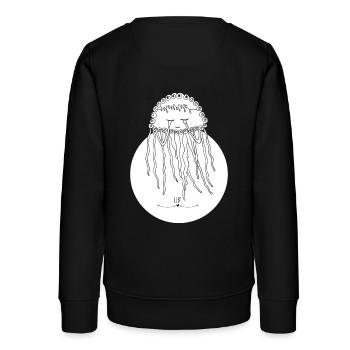 Quallen die durchsichtigen Herrscher des Meeres - Teenager Organic Sweatshirt Mini Changer von Stanley/Stella - Schwarz - Hinten - AI Model Teenager Male light (155cm)