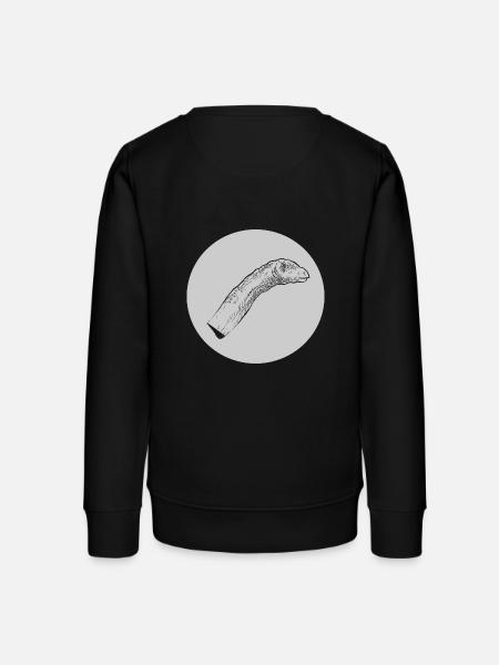 Langhals Dino Dinosaurier Saurier - Teenager Organic Sweatshirt Mini Changer von Stanley/Stella - Schwarz