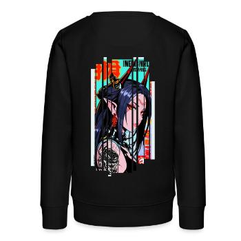 Cyborg Oni kanji - Sweat ado bio Stanley/Stella - noir - Dos - AI Model Teenager Male light (155cm)
