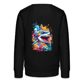 Requin - Sweat ado bio Stanley/Stella - noir - Dos - AI Model Teenager Male light (155cm)