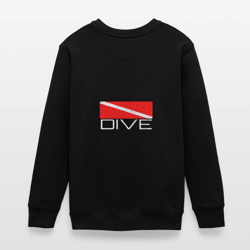 Dive | Conception de plongée avec drapeau de plongée pour les plongeurs Sweat ado bio Stanley/Stella
