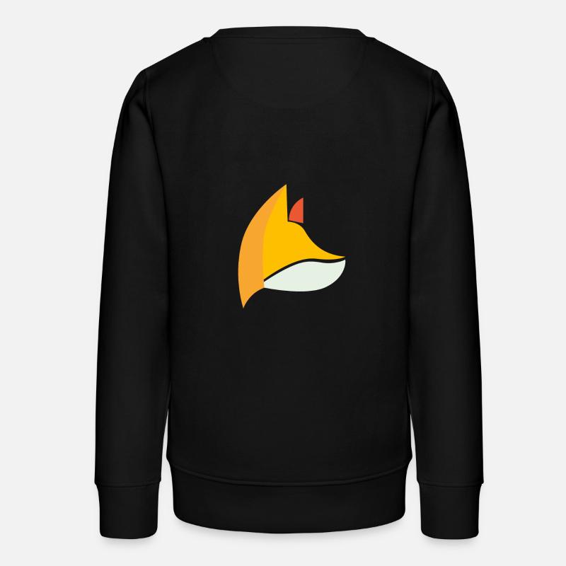 Fox Fox orange - Teens Organic Sweatshirt by Stanley/Stella - black