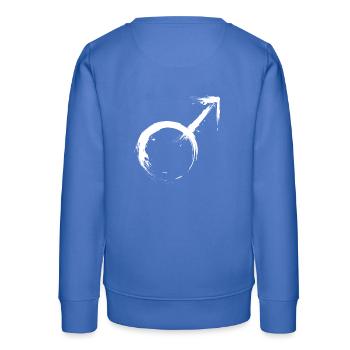 Männliches Geschlechtssymbol Symbol Vektor - Teenager Organic Sweatshirt Mini Changer von Stanley/Stella - carolina Blue - Hinten - AI Model Teenager Male dark (155cm)