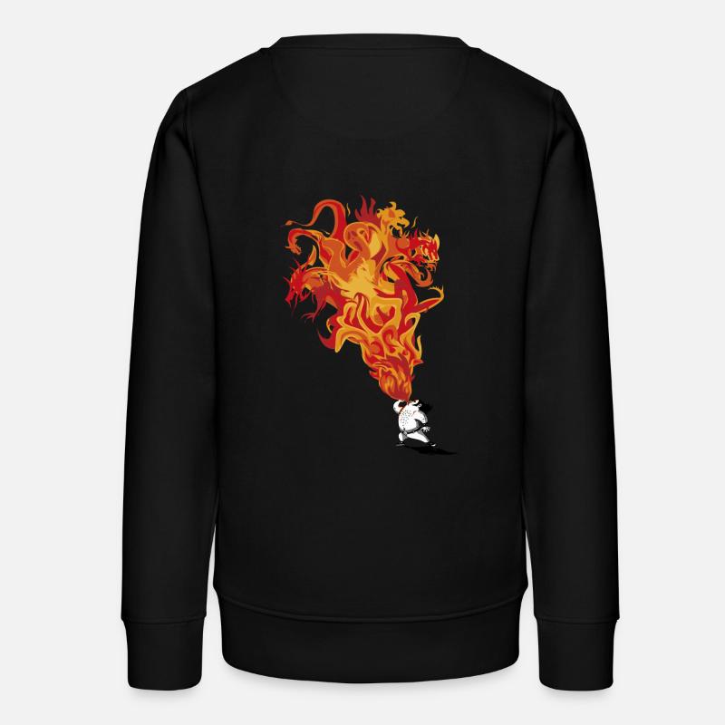Fire-eater - Teens Organic Sweatshirt by Stanley/Stella - black