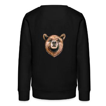 porter - Sweat ado bio Stanley/Stella - noir - Dos - AI Model Teenager Male light (155cm)