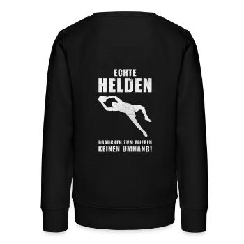 Torwart | Torhüter | Fußball | Echte Helden... - Teenager Organic Sweatshirt Mini Changer von Stanley/Stella - Schwarz - Hinten - AI Model Teenager Male light (155cm)