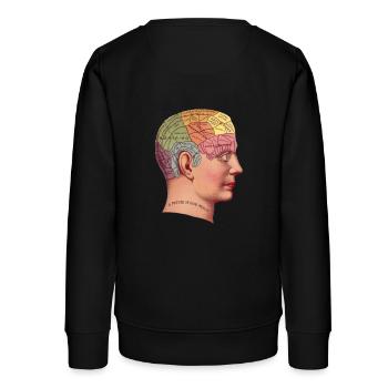 Psychologie Vintage - Teenager Organic Sweatshirt Mini Changer von Stanley/Stella - Schwarz - Hinten - AI Model Teenager Male light (155cm)