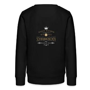 Schwabmünchen Stadt - Teenager Organic Sweatshirt Mini Changer von Stanley/Stella - Schwarz - Hinten - AI Model Teenager Male light (155cm)